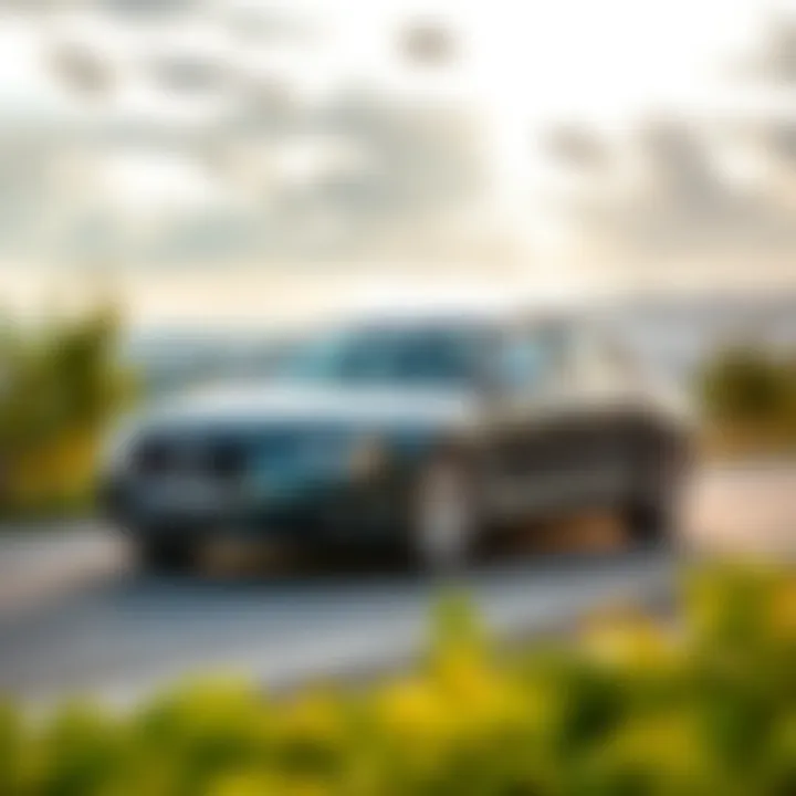 2007 Audi S8 on the road A 2007 Audi S8 parked on a scenic road, showcasing its sleek design and sporty look.