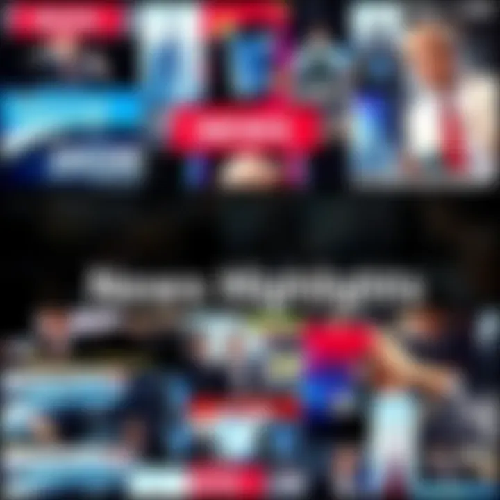A collage showing key news events in 2026 with headlines and images of significant happenings.
