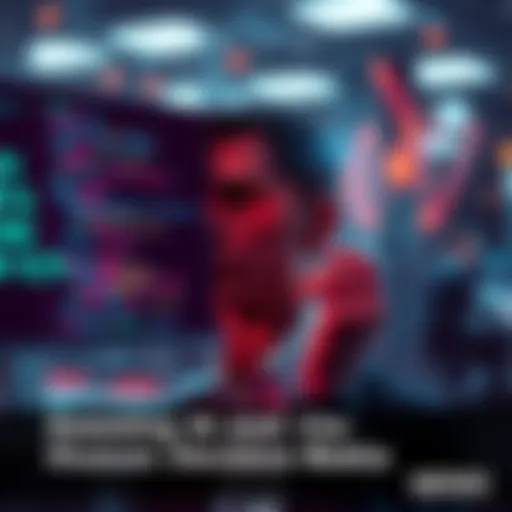 A split image showing a computer with code on one side and a person thinking on the other, symbolizing the relationship between AI technology and human choices.