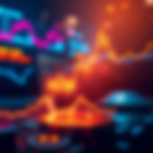 A graph showing a rising trend in cryptocurrency prices with XLM symbol prominently featured, inviting public discussion on its future value.