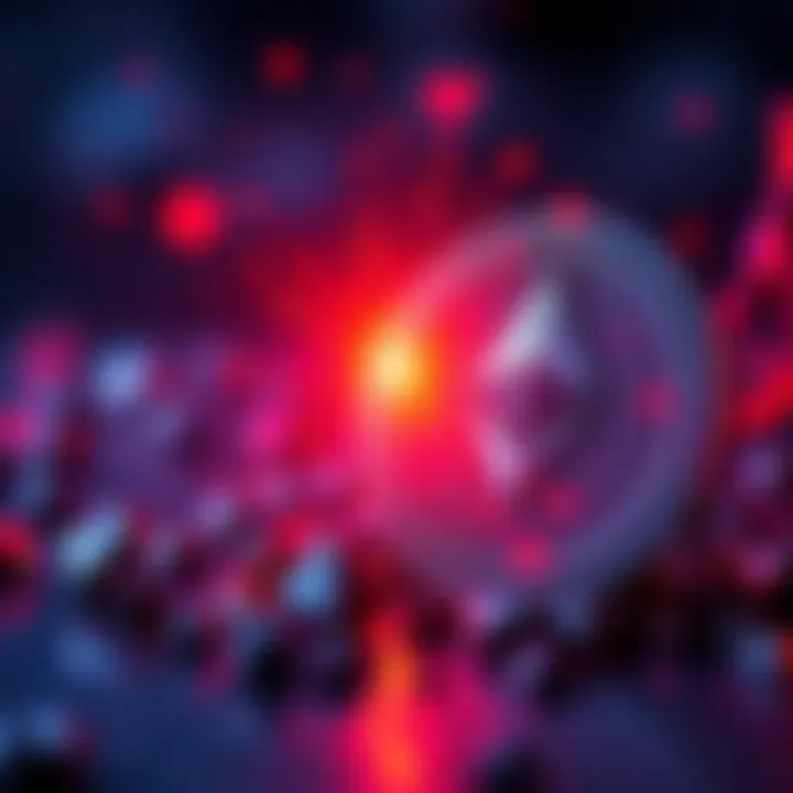 Aave logo alongside a representation of Ethereum, showing a conflict regarding claims from DeFi victims.