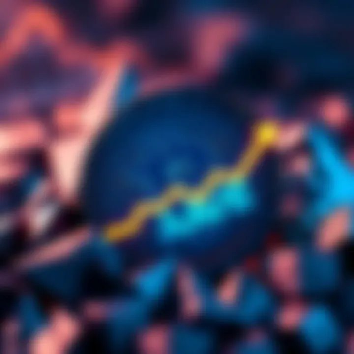 AAVE cryptocurrency symbol with upward trend chart reflecting potential price increase as reserves decline
