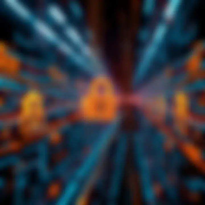 A visual representation of access control technology using Zero-Knowledge proofs, highlighting user anonymity and identity management.