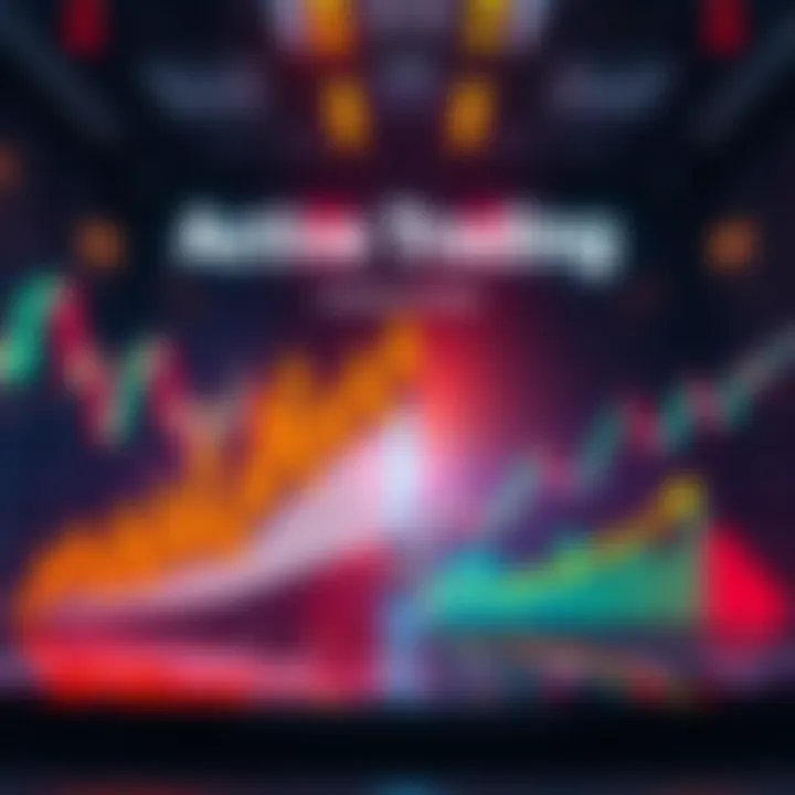 A visual comparison of active trading strategies and passive investment methods in decentralized finance, showcasing graphs and charts of performance over time