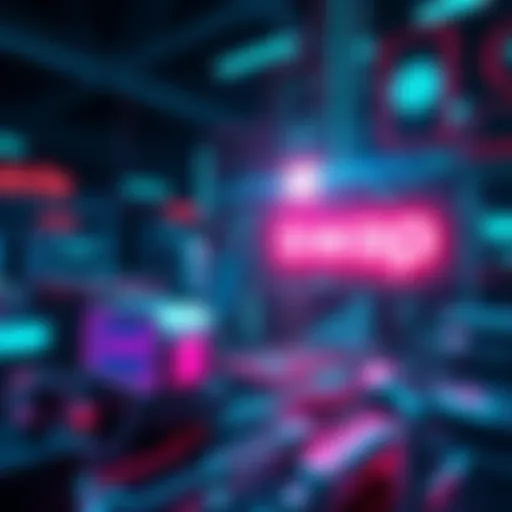 A digital representation of AI technology enhancing JunoSwap, featuring futuristic graphics and market elements