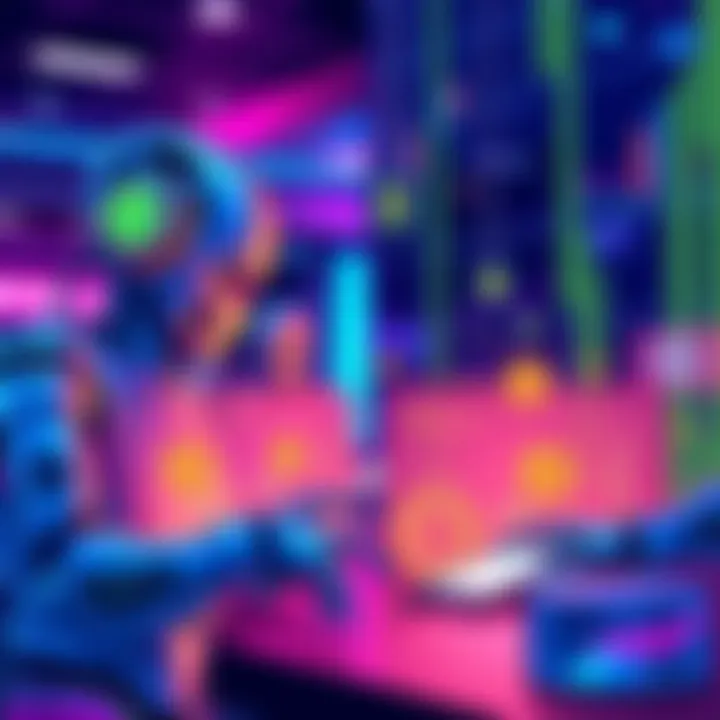 Illustration of AI agents interacting with digital stablecoin wallets in a modern financial setting.