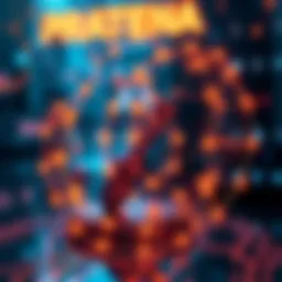 A visual representation of artificial intelligence technology working around legal patents, symbolizing the challenge to Flexa's intellectual property.