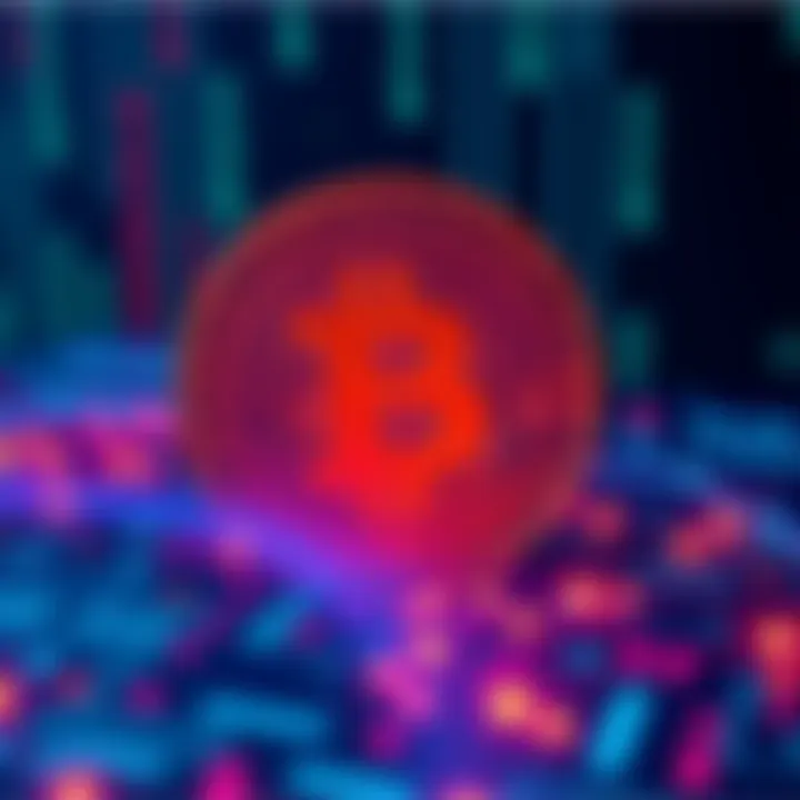 A digital representation of AI and quantum computing working together to enhance Bitcoin security, featuring a padlock symbol over a Bitcoin logo, with computer code in the background.