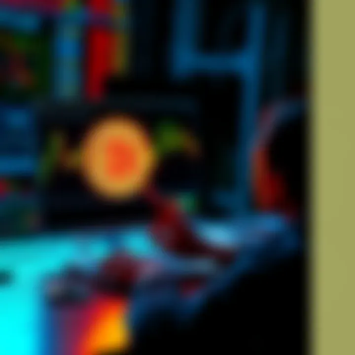 A person using a laptop looks puzzled while examining Bitcoin charts on the screen, with an AI assistant icon displayed.