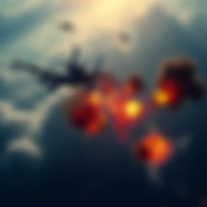 AI-created scene showing destruction of multiple airbases in India, with a map highlighting Pakistan's claims in Kashmir