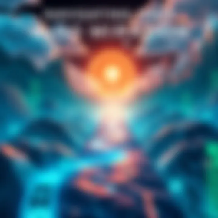 A visual representation of digital currency transition showcasing a pathway leading from Algo to xAlgo, symbolizing the migration process.