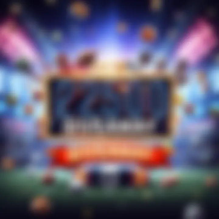 A graphic showing a vibrant announcement for a $2500 giveaway featuring sports icons and a promotional banner.
