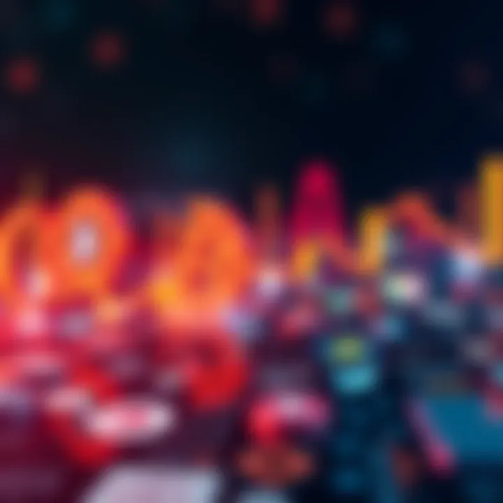 A graphic showing a downward trend in social media interactions related to altcoins over the past year, with icons representing popular cryptocurrencies.