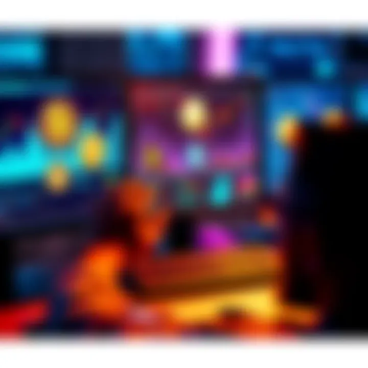 A person analyzing different cryptocurrency projects on a computer screen, focusing on options beyond Bitcoin and Ethereum.