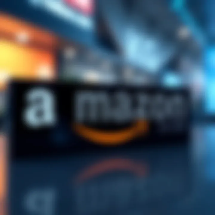 Amazon logo alongside Ripple's XRP logo representing a new payment option for online shopping