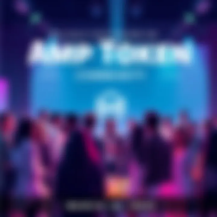 A vibrant community discussion about Amp Token featuring diverse participants exchanging insights and ideas