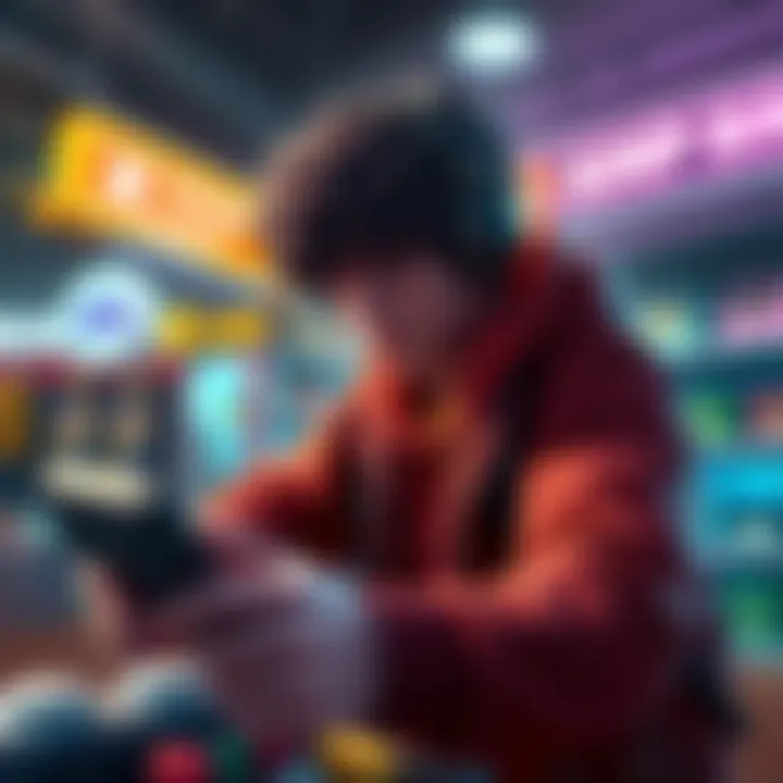A gamer struggles with shopping items blocking mission spots in a game featuring the Amp Brick.