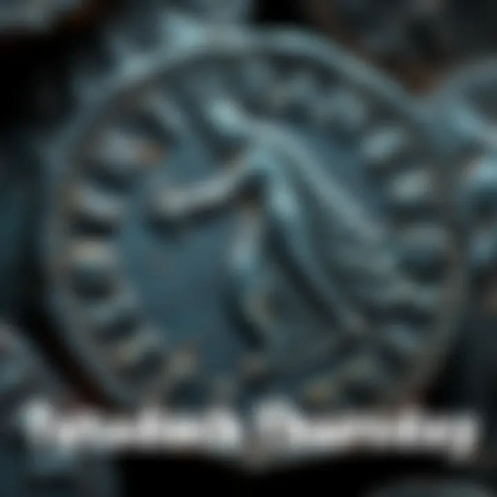 A close-up of an ancient Tetradrachm coin showcasing its detailed engravings and historical significance.