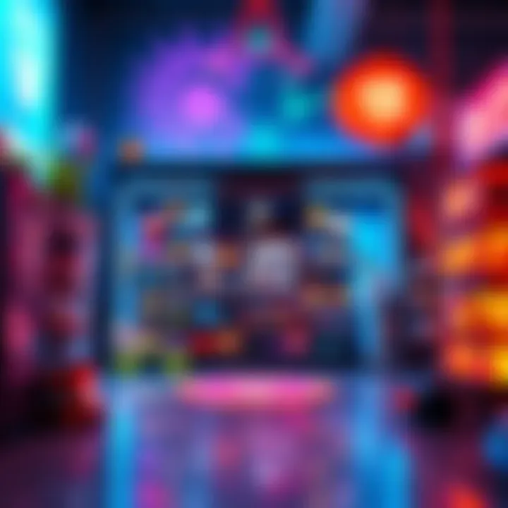 A colorful digital art display representing Andre Cronje's new NFT marketplace, featuring various digital collectibles and artwork, highlighting its competitive nature against OpenSea.