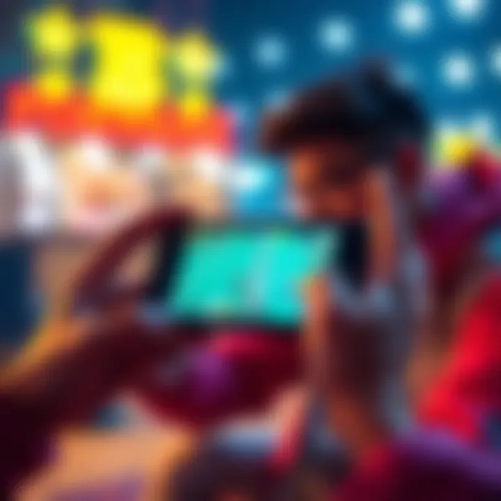 Android Mini Games A player focused on gameplay on an Android device, aiming for a high rank in mini games.