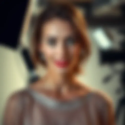 Anne Hathaway poses in front of the camera during her HBAR photoshoot, showing her creativity and excitement on set.