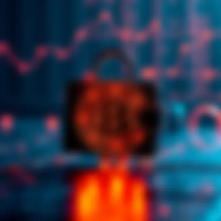 A digital wallet icon with a lock symbol, representing anonymity in Bitcoin transactions