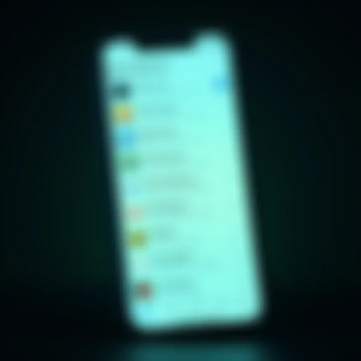 A smartphone screen showing a list of app notifications filled with promotions instead of updates