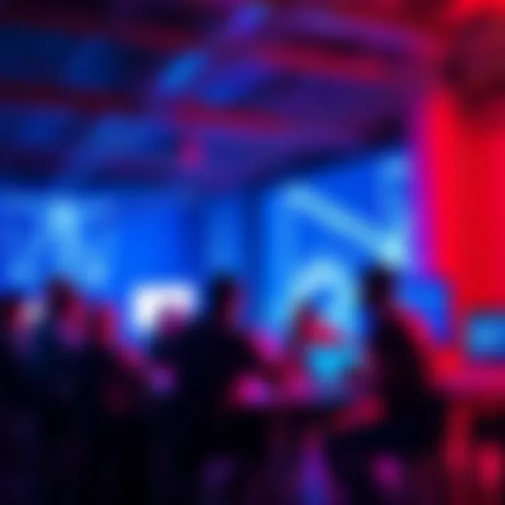 A group of developers collaborating at an AR hackathon in Long Beach, LA, working on projects with augmented reality technology