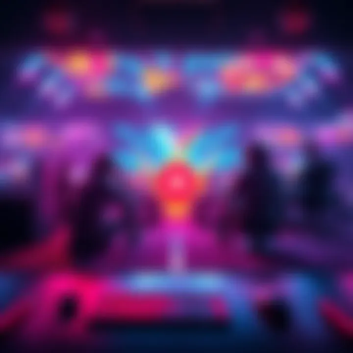 A digital artwork showcasing Arbitrum technology enhancing a gaming environment with vibrant graphics and seamless gameplay.
