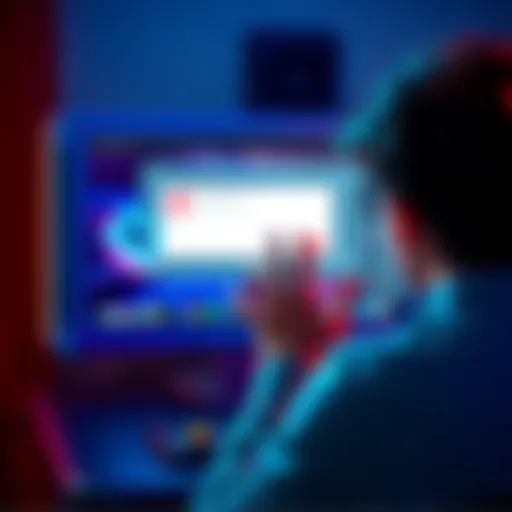 A person looking frustrated at a computer screen showing arcade game installation errors