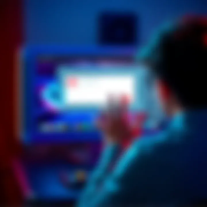 A person looking frustrated at a computer screen showing arcade game installation errors