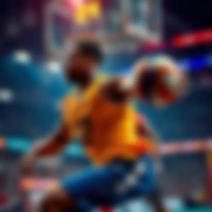 A top athlete showcasing their skills in a competitive sports environment, highlighting their determination and talent.
