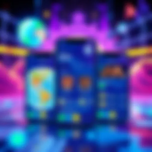 A vibrant graphic showing the Atlas Earth app interface with a new Earn tab, enhanced inventory features, and leaderboards displayed.