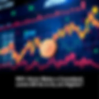 Graph showing upward trend in cryptocurrency market with Atom symbol and investor interest