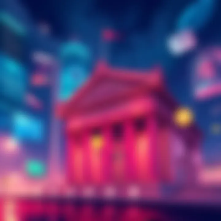 Illustration depicting the challenges of cryptocurrency deposits at Australian banks