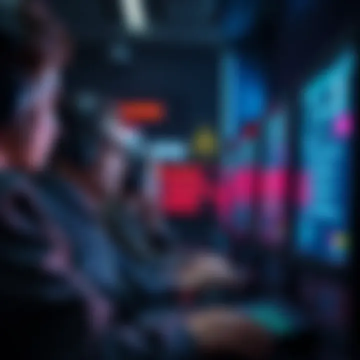 A group of Australian solo stakers facing latency problems with MEV relays, looking at screens displaying error messages, symbolizing challenges in validator connections.