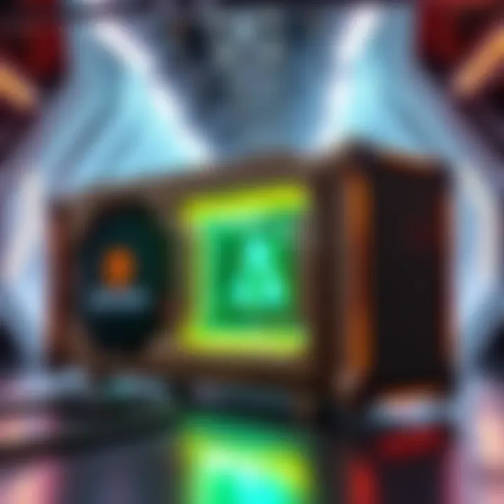 Avalon Nano 3S Mining Technology Showcasing the Avalon Nano 3S in a futuristic mining environment, highlighting its compact design and advanced cooling system.