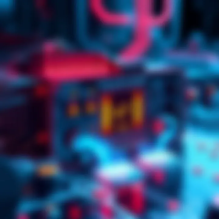 An illustration showing the Avalon Nano 3S managing ASIC voltage with temperature gauges and error rate indicators