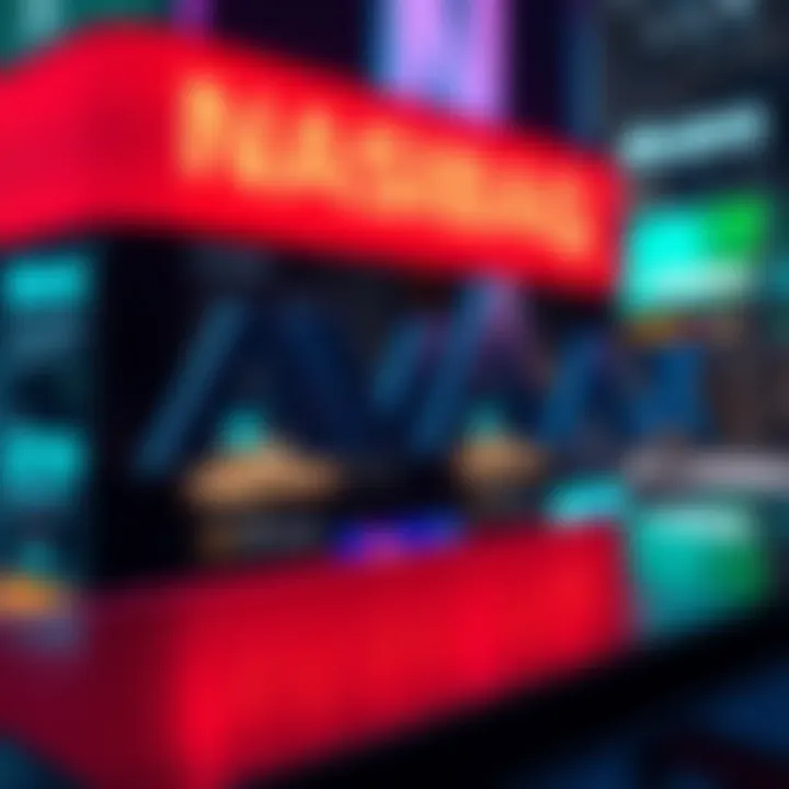 A digital representation of the VanEck AVAX ETF logo with NASDAQ branding in the background