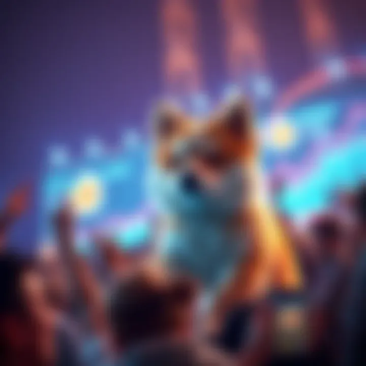 Baby Doge Growth on Coinbase A graphic showing a dramatic increase in Baby Doge's value on Coinbase due to a glitch, with excited fans reacting to the news.