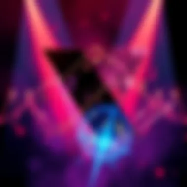Band Name Exploration An abstract graphic representing the band Vessel, with musical notes and themes surrounding the name