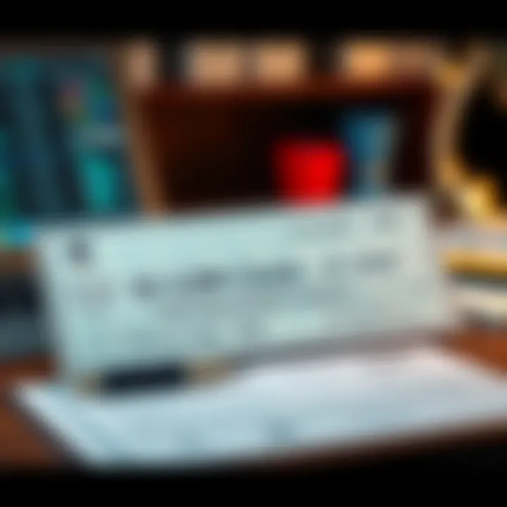 A $3,500 check sitting on a desk with a bank hold notice beside it, representing delays in processing payments.