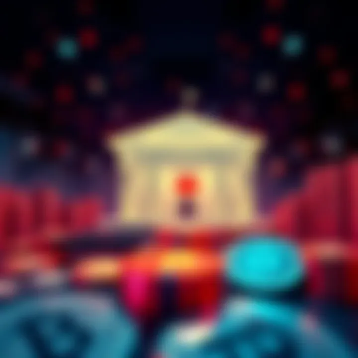 A visual representation of the Bank of Canada launching its first tokenized bond sale, featuring digital currency symbols and bonds.