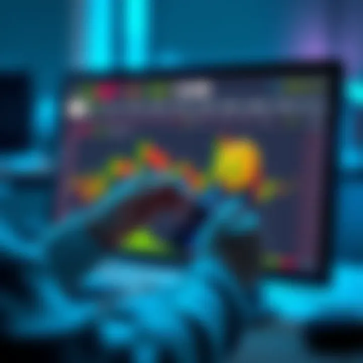 A person transferring money from a bank account to a cryptocurrency exchange on a computer screen.