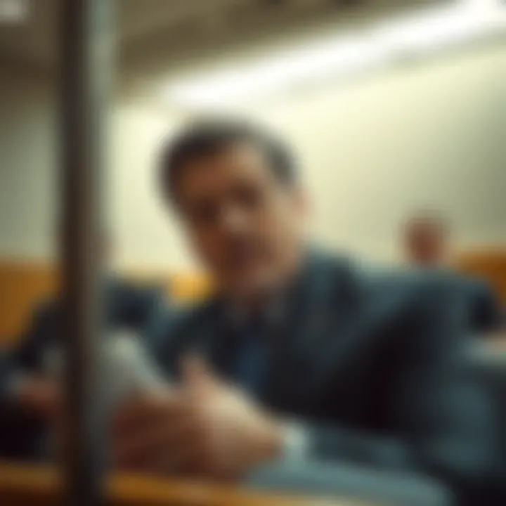 Sam Bankman-Fried in a courtroom setting after his interview controversy