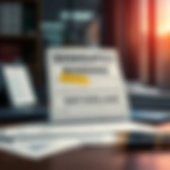 A legal notice about bankruptcy warning directed at Binance Switzerland, displayed on a desk with paperwork and a pen nearby.