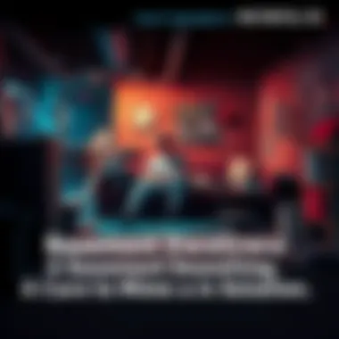 Individual sitting on a couch in a dimly lit basement, surrounded by personal items, looking contemplative