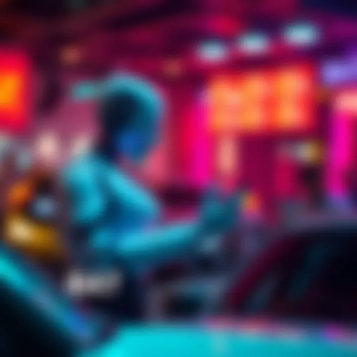 A digital representation of a chat bot showing inflated likes and comments on a social media post, with generic praises in a car community setting.