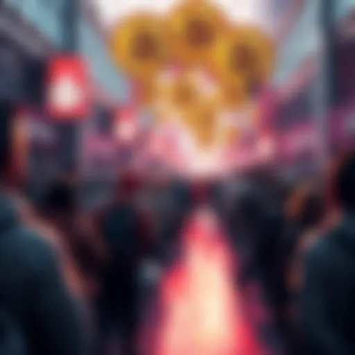 Participants gathering to withdraw BCH coins from exchanges, symbolizing a bank run and showing support for self-custody.