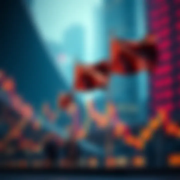 A graph showing bear flags indicating potential market downturns
